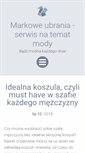Mobile Screenshot of markowe-ubrania.pl