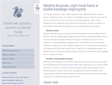 Tablet Screenshot of markowe-ubrania.pl